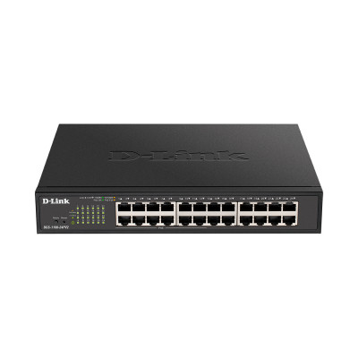  D-Link DGS-1100-24PV2/A1A Настраиваемый L2 коммутатор c 24 портами 10/100/1000Base-T (12 портов РоЕ 802.3af/at, PoE-бюджет 100 Вт)