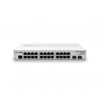  MikroTik CRS326-24G-2S+IN 24 Коммутатор, 2 SFP+ cages and a desktop case