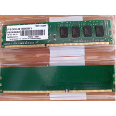 Patriot DDR3 DIMM 4GB (PC3-12800) 1600MHz PSD34G16002