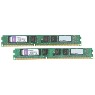 Оперативная память Kingston DDR3 DIMM 8GB (PC3-10600) 1333MHz Kit (2 x 4GB)  KVR13N9S8K2/8
