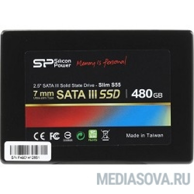  Silicon Power SSD 480Gb S55 SP480GBSS3S55S25 SATA3.0, 7mm