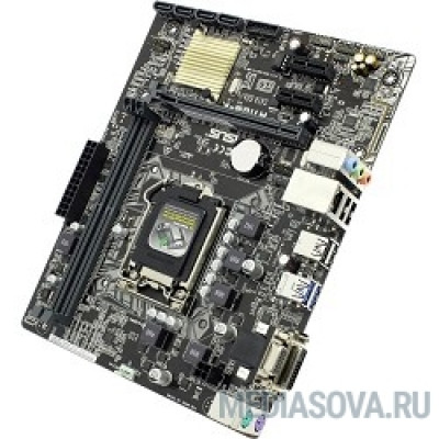 Материнская плата ASUS H110M-K RTL LGA1151, H110, DDR4, 8ch(7.1)Audio, PCI-E, GBL, VGA, DVI, mATX