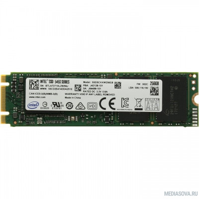  Intel SSD 256Gb M.2 545s серия SSDSCKKW256G8X1