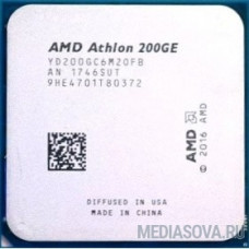CPU AMD Athlon 200GE OEM 3.2 GHz/2core/1+4Mb/SVGA RADEON Vega 3/35W/Socket AM4