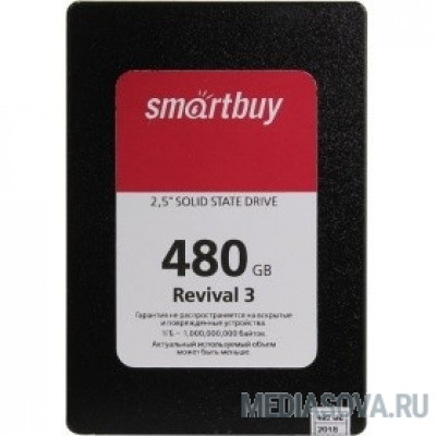  Smartbuy SSD 480Gb Revival 3 SB480GB-RVVL3-25SAT3 SATA3.0, 7mm