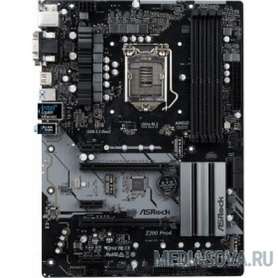 Материнская плата Asrock Z390 PRO4 RTL S1151v2, Z390, 4xDDR4, 2xPCI-Ex16, 3xPCI-Ex1, D-Sub, DVI, HDMI, SATAIII+RAID, M.2, GB Lan, USB3.1, ATX