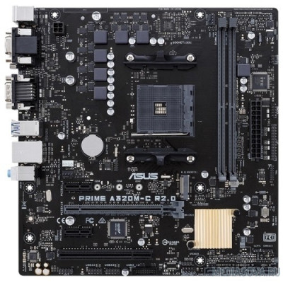 Материнская плата ASUS PRIME A320M-C R2.0 RTL Soc-AM4 AMD A320 2xDDR4 mATX AC`97 8ch(7.1) GbLAN RAID+VGA+DVI+HDMI