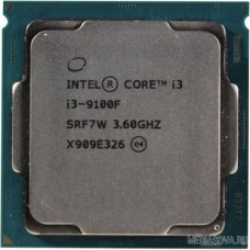 CPU Intel Core i3-9100F Coffee Lake BOX 3.60Ггц, 6МБ, Socket 1151v2