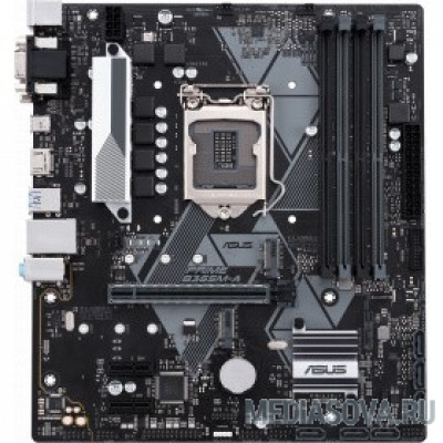 Материнская плата ASUS PRIME B365M-A RTL  LGA1151, B365, 4*DDR4, D-Sub + DVI + HDMI, SATA3, Audio, Gb LAN, USB 3.1*7, USB 2.0*4, COM*1 header (w/o cable