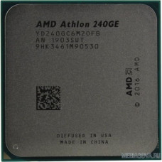 CPU AMD Athlon 240GE AM4 OEM 3.5 GHz/2core/1+4Mb/SVGA RADEON Vega 3/35W/Socket AM4