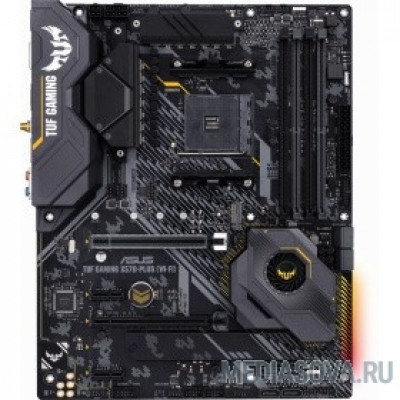 Материнская плата ASUS TUF GAMING X570-PLUS(WI-FI) Soc-AM4 AMD X570 4xDDR4 ATX AC`97 8ch(7.1) GbLAN RAID+HDMI+DP
