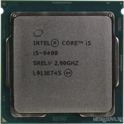  Процессор CPU Intel Core i5-9400 Coffee Lake BOX 2.90Ггц, 9МБ, Socket 1151