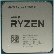 CPU AMD Ryzen 7 3700X OEM 3.6GHz up to 4.4GHz/8x512Kb+32Mb, 8C/16T, Matisse, 7nm, 65W, unlocked, AM4