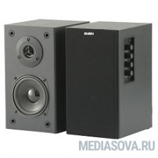 SVEN SPS-611 S, черная кожа 2.0, Активные, 2х300 Вт (PMPO), дерево