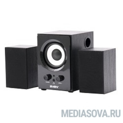  SVEN MS-80, черный 2.1, 2 сат. + сабвуфер,5 Вт + 2 х 1 Вт (RMS)