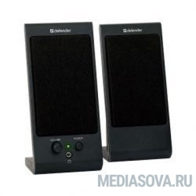  Defender SPK 165 /170 черные 2.0, 2х2 W, разъем для наушников, USB [65165]