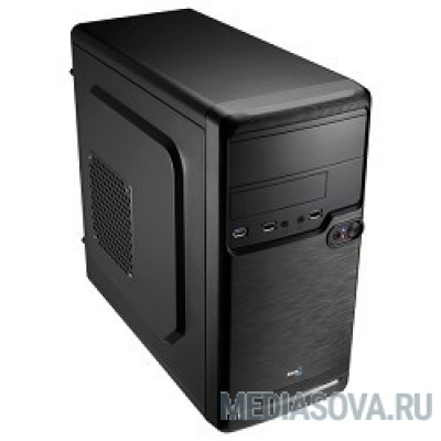  Mini Tower AeroCool Qs-182, Black 450W, mATX, съемный фильтр от пыли для БП [54982/50553]