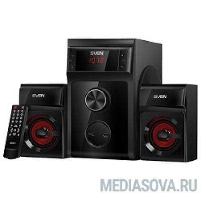  SVEN (AC) MS-302, черный (40 Вт, FM-тюнер, USB/SD, дисплей, ПДУ)