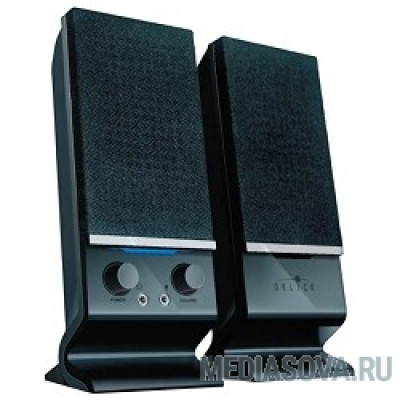  Колонки Oklick OK-115 2.0 черный 6Вт 