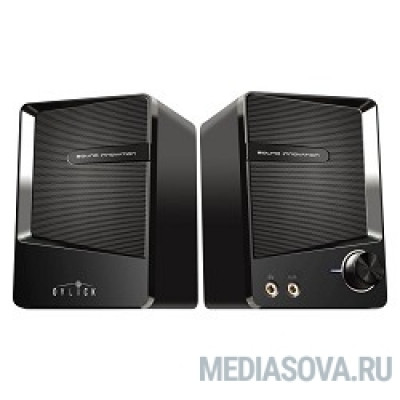 Колонки Oklick OK-126 2.0 черный 6Вт портативные
