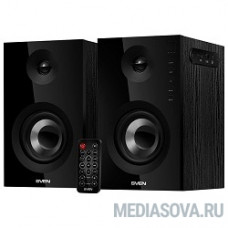 SVEN SPS-721 чёрный акустическая система 2.0, мощность 2x25 Вт (RMS), USD/SD, пульт ДУ, Bluetooth