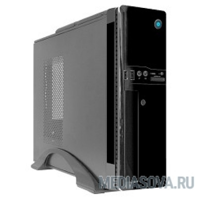  CROWN Корпус Desktop CMC-1907(1)  black ITX (БП CM-PS300W, Micro ATX,Mini-ITX, отсеки  5,25*1, 3,5*1; 3,5/2,5*1; 2*USB 2.0; картридер; встроенный кулер 80мм; размер 420*100*300мм)