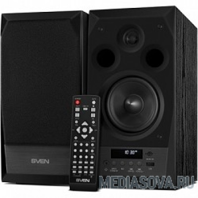  SVEN АС MC-10, чёрный (50 Вт, FM-тюнер, USB/microSD, дисплей, ПДУ, Bluetooth)