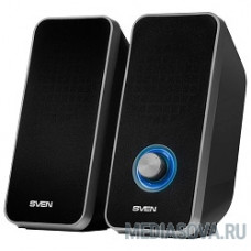 SVEN 325, черный 6 (2 ? 3) Вт, Частотный диапазон, Гц - 80 – 20 000