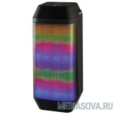  Ginzzu GM-899B BT-Колонка 2x3W/4Ah/USB/TF/AUX/FM/цветомузыка