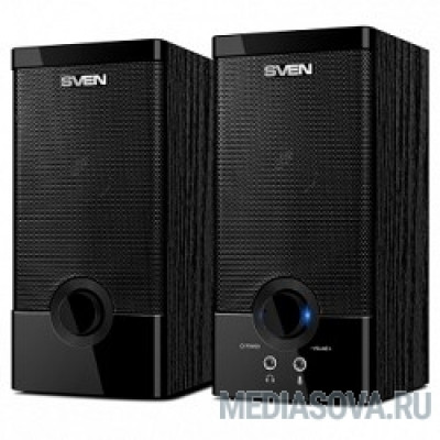  SVEN SPS-603 черный USB-порт ПК, ноутбука или адаптер 5V DC