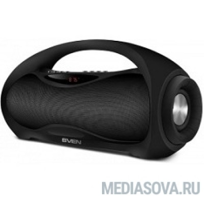 SVEN PS-420,  черный  (12  Вт,  Bluetooth,  FM,  USB,  microSD, LED-дисплей, 1800мА*ч)