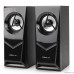  CROWN CMS-603 (МДФ, USB, 6W; управление громкостью, разъём для наушников, кнопка включения, Длина кабеля между колонками 1м;Длина аудио-кабеля и питания 2м.)