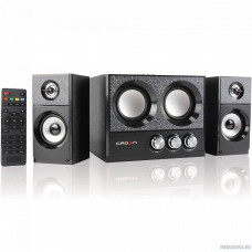 Акустическая система 2.1 CROWN CMBS-161 (МДФ, Bluetooth, 8W+4W*2=16W; приёмник FM; картридер; интерфейс USB; IR пульт)