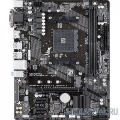 Материнская плата Gigabyte GA-A320M-S2H (v1.1)  RTL 2 x DDR4 DIMM SDRAM, GbE LAN, 1 x PCI, 2 x PCI-E x1,1 x PCI-E x16, 6 x USB 2.0, 6 x USB 3.1, VGA, DVI, HDMI