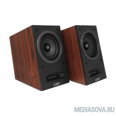  CBR CMS 590 Brown, Акустическая система 2.0, питание USB, 2х5 Вт (10 Вт RMS), материал корпуса MDF, 3.5 мм линейный стереовход, регул. громк., выход на наушники, длина кабеля 1,5 м, цвет коричневый