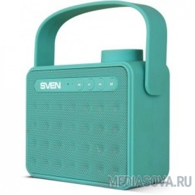  SVEN PS-72,  mint  (6  Вт,  Bluetooth, FM, USB, microSD, ручка,