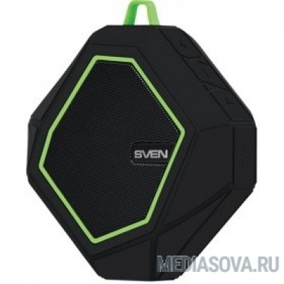  SVEN PS -77, черный-зеленый [SV-016463] (5 Вт, Bluetooth, microSD, FM-тюнер )