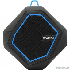 SVEN PS -77, черный-синий [SV-016432] (5 Вт, Bluetooth, microSD, FM-тюнер)