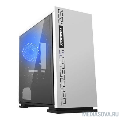  GameMax [H605 WHT EXPEDITION WHT] без БП (Midi Tower, ATX, White) (со стеклом)