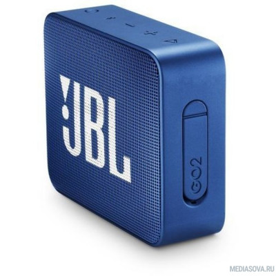  JBL GO 2 синий 3W 1.0 BT/3.5Jack 730mAh (JBLGO2BLU)