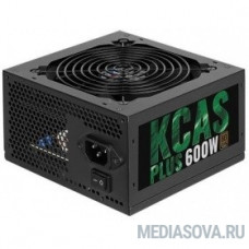 Aerocool 600W RTL KCAS-600 PLUS   80+ bronze (24+4+4pin) APFC 120mm fan 7xSATA RTL