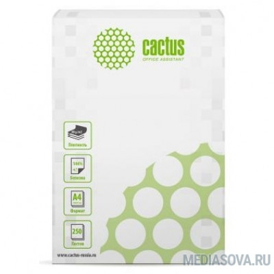  CACTUS Бумага белая офисная  A4/80г/м2/250л./белый CIE146% (отпускается по 1 пачке - 250 листов)