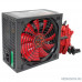 Блок питания Ginzzu PC600 14CM(Red) 80+ black,APFC,24+4p,2 PCI-E(6+2), 5*SATA, 4*IDE,оплетка, кабель питания,цветная коробка