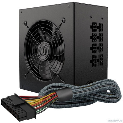 Блок питания HIPER Блок питания HPB-650SM (ATX 2.31, 650W, Active PFC, 80Plus BRONZE, 140mm fan, Semi-modular, черный) BOX