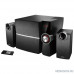  Edifier C2XD Black 2 сат. + сабвуфер, 35W + 2x9W RMS, 48-20000Гц, дерево, беспроводной пульт Ду, цифровой вход 