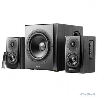  Edifier S351DB 2 сат. + сабвуфер,150W RMS, 30-20000Гц, дерево, беспроводной пульт ДУ, Bluetooth aptX