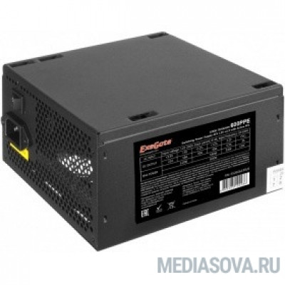 Блок питания Exegate EX280440RUS Блок питания 600W Exegate EVO600, ATX, RGB, black, APFC, 12cm, 24p+(4+4)p, PCI-E, 5*SATA, 3*IDE, FDD