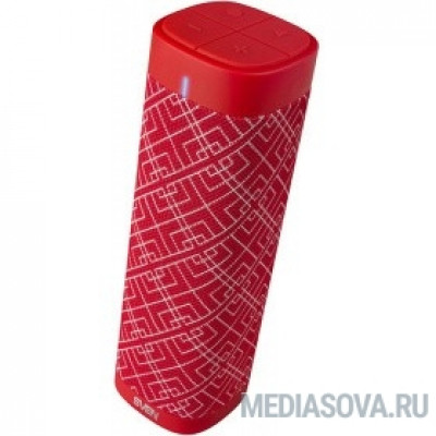  SVEN PS-115, красный (10 Вт, TWS, Bluetooth, FM, USB, microSD, 1800мА*ч)