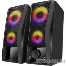 SVEN 445, чёрный (6 Вт, питание USB, подсветка) 