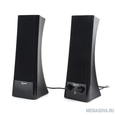  Gembird SPK-500, черный, 6 Вт, рег. громкости, разъём для наушников,питание 220